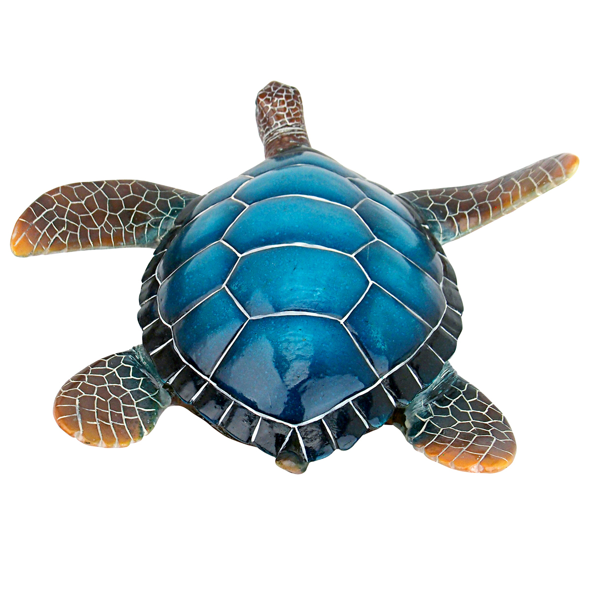 Image Thumbnail for Large Blue Sea Turtle Statue